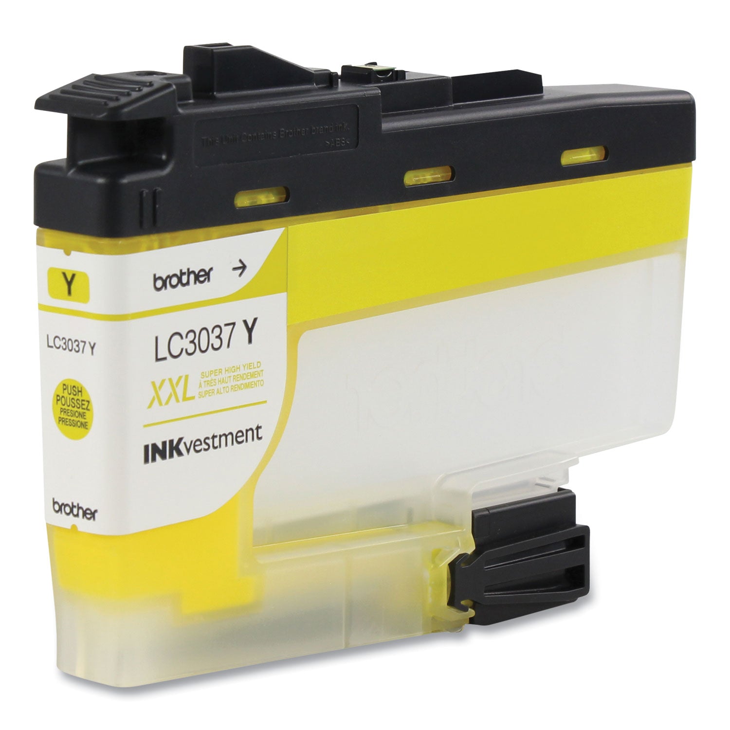 Brother LC3037Y INKvestment Super High-Yield Ink, 1,500 Page-Yield, Yellow