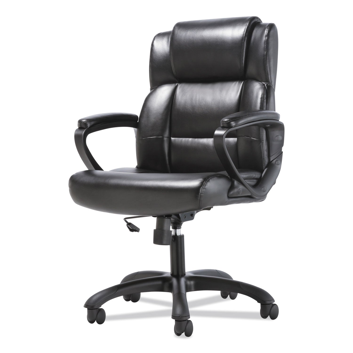 Sadie™ Mid-Back Executive Chair, Supports Up to 225 lb, 19" to 23" Seat Height, Black