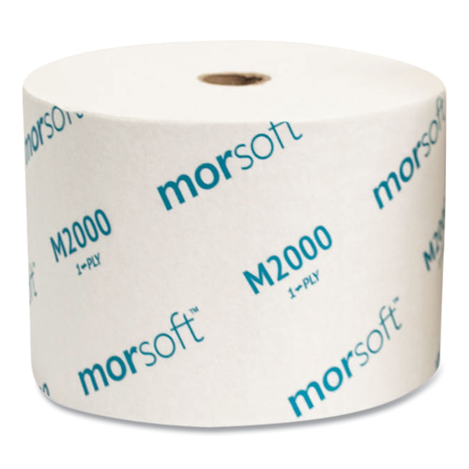 Morcon Tissue Small Core Bath Tissue, Septic Safe, 1-Ply, White, 2,000 Sheets/Roll, 24 Rolls/Carton