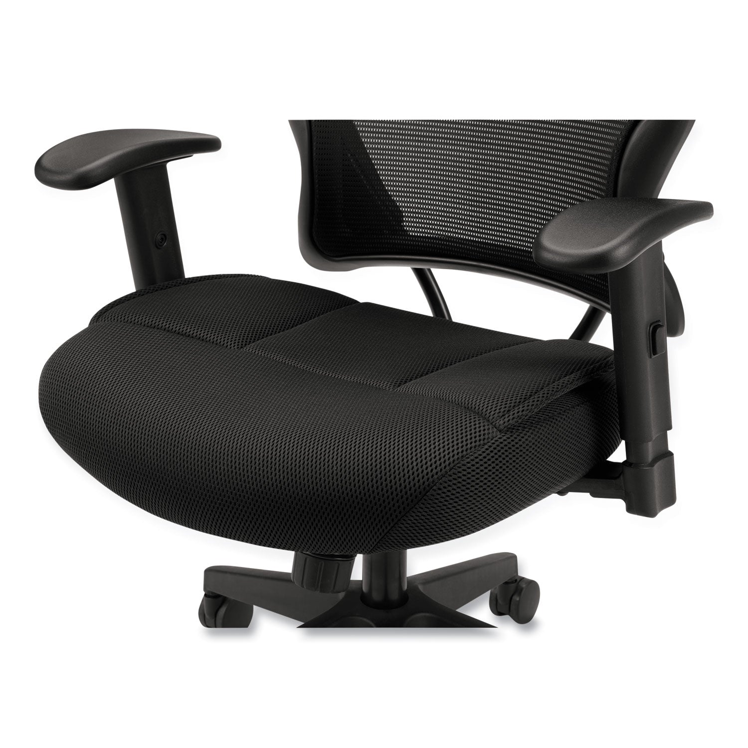 HON® VL702 Mesh High-Back Task Chair, Supports Up to 250 lb, 18.5" to 23.5" Seat Height, Black