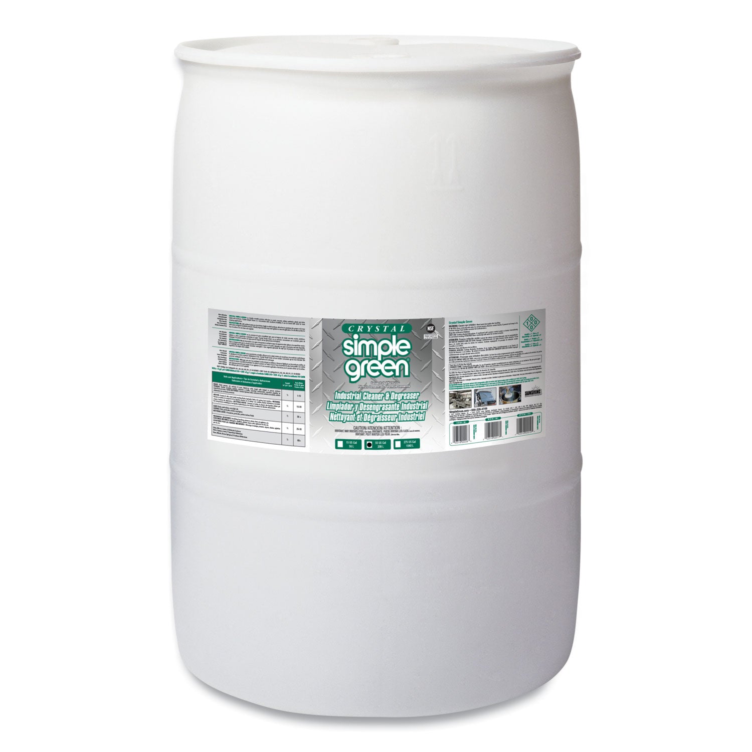 Crystal Industrial Cleaner/Degreaser, 55 gal Drum