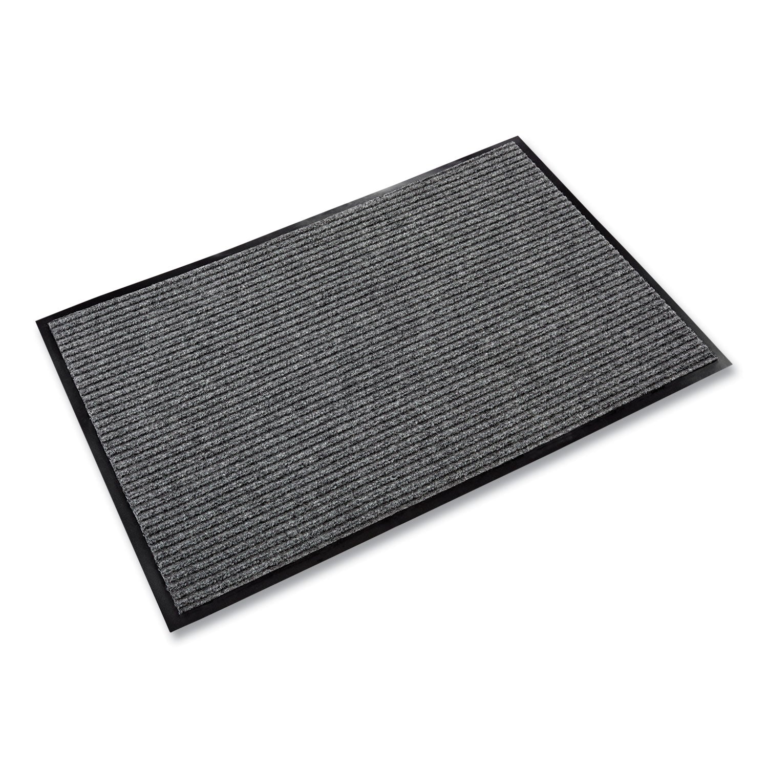 Crown Needle Rib Wipe and Scrape Mat, Polypropylene, 36 x 60, Gray