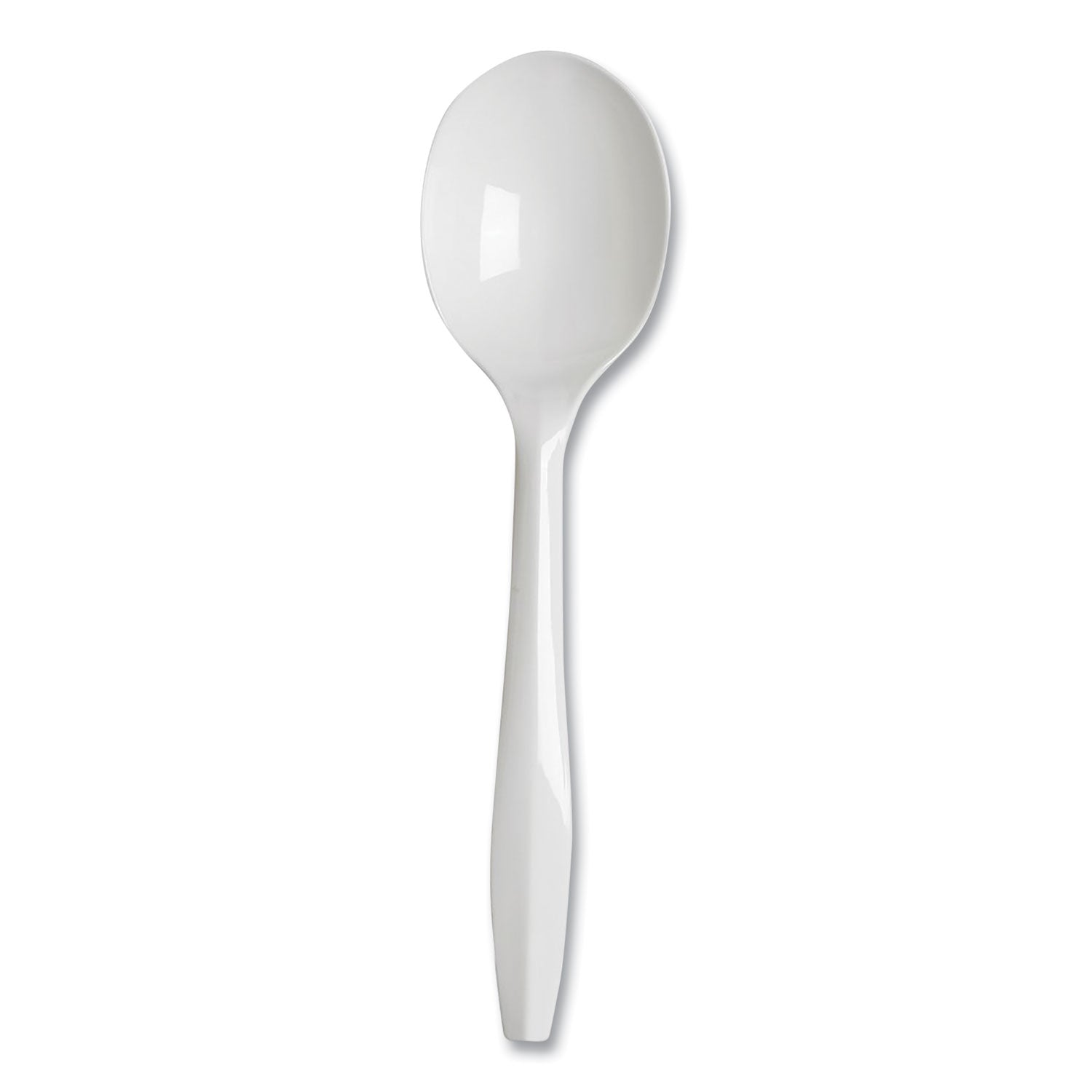 Dixie® Plastic Cutlery, Mediumweight Soup Spoons, White, 1,000/Carton