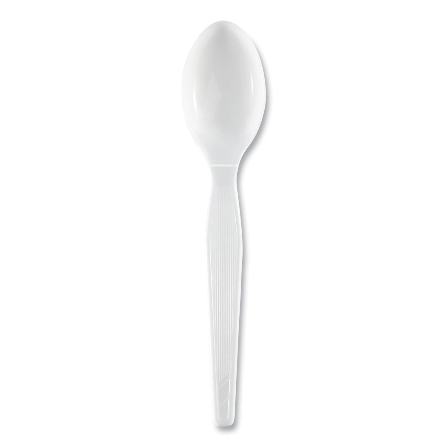 Dixie® Plastic Cutlery, Heavyweight Teaspoons, White, 1,000/Carton