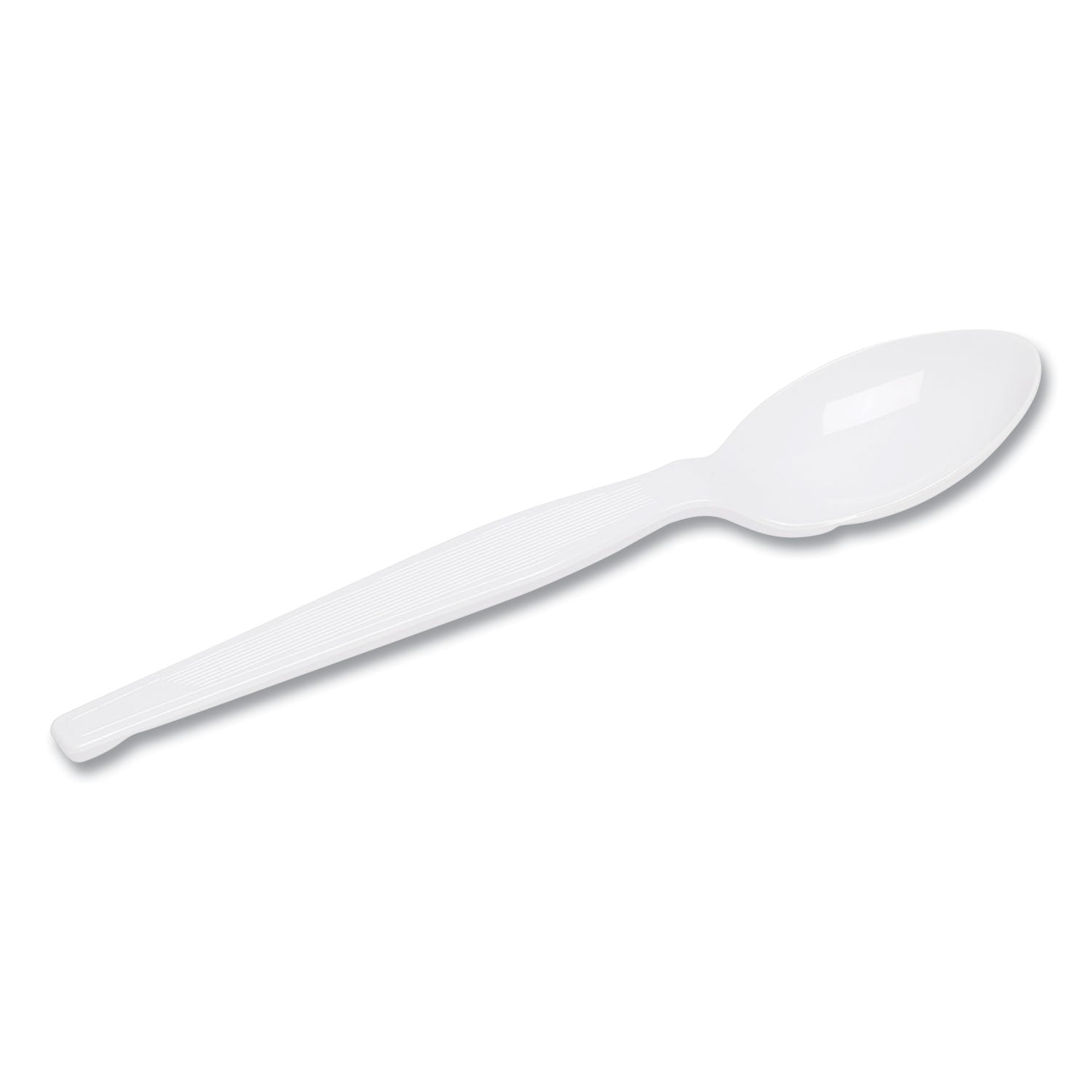 Dixie® Plastic Cutlery, Heavyweight Teaspoons, White, 1,000/Carton