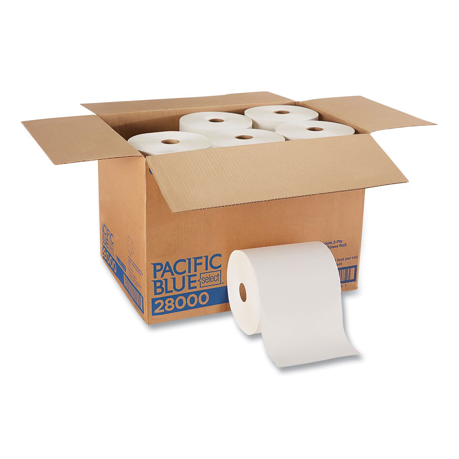 Georgia Pacific® Professional Pacific Blue Select Premium Nonperf Paper Towels, 2-Ply, 7.88 x 350 ft, White, 12 Rolls/Carton