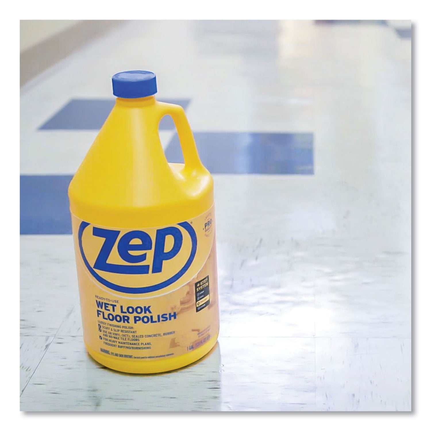 Zep Commercial® Wet Look Floor Polish, 1 gal Bottle