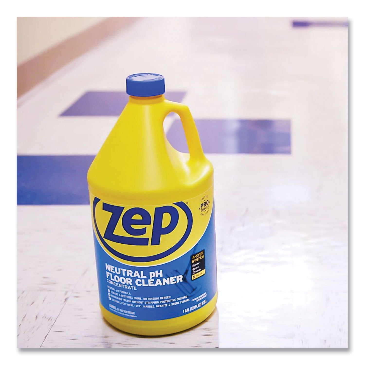 Zep Commercial® Neutral Floor Cleaner, Fresh Scent, 1 gal, 4/Carton