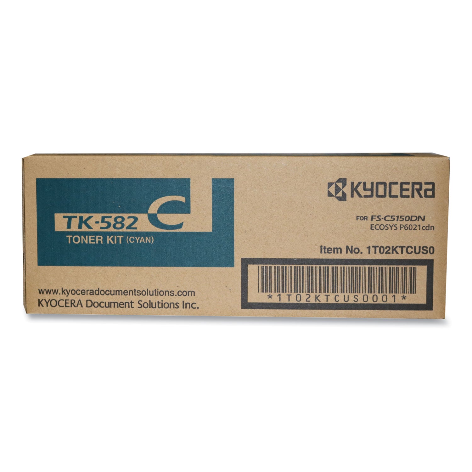 TK582C High-Yield Toner, 2,800 Page-Yield, Cyan