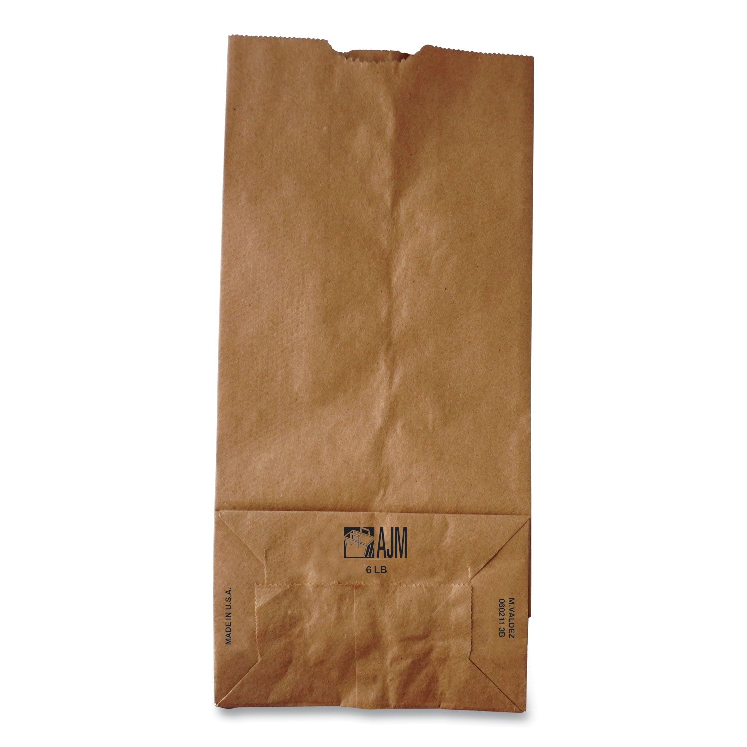 General Grocery Paper Bags, 35 lb Capacity, #6, 6" x 3.63" x 11.06", Kraft, 500 Bags