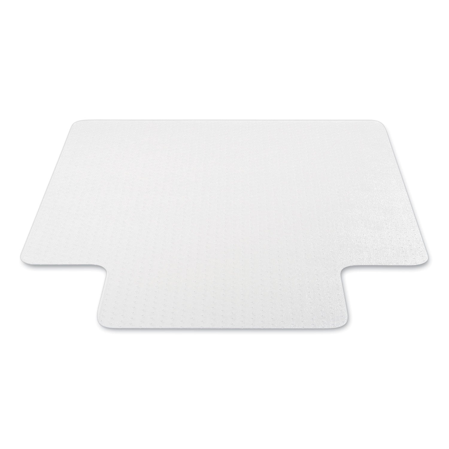 deflecto® Antimicrobial Chair Mat, Medium Pile Carpet, 48 x 36, Lipped, Clear