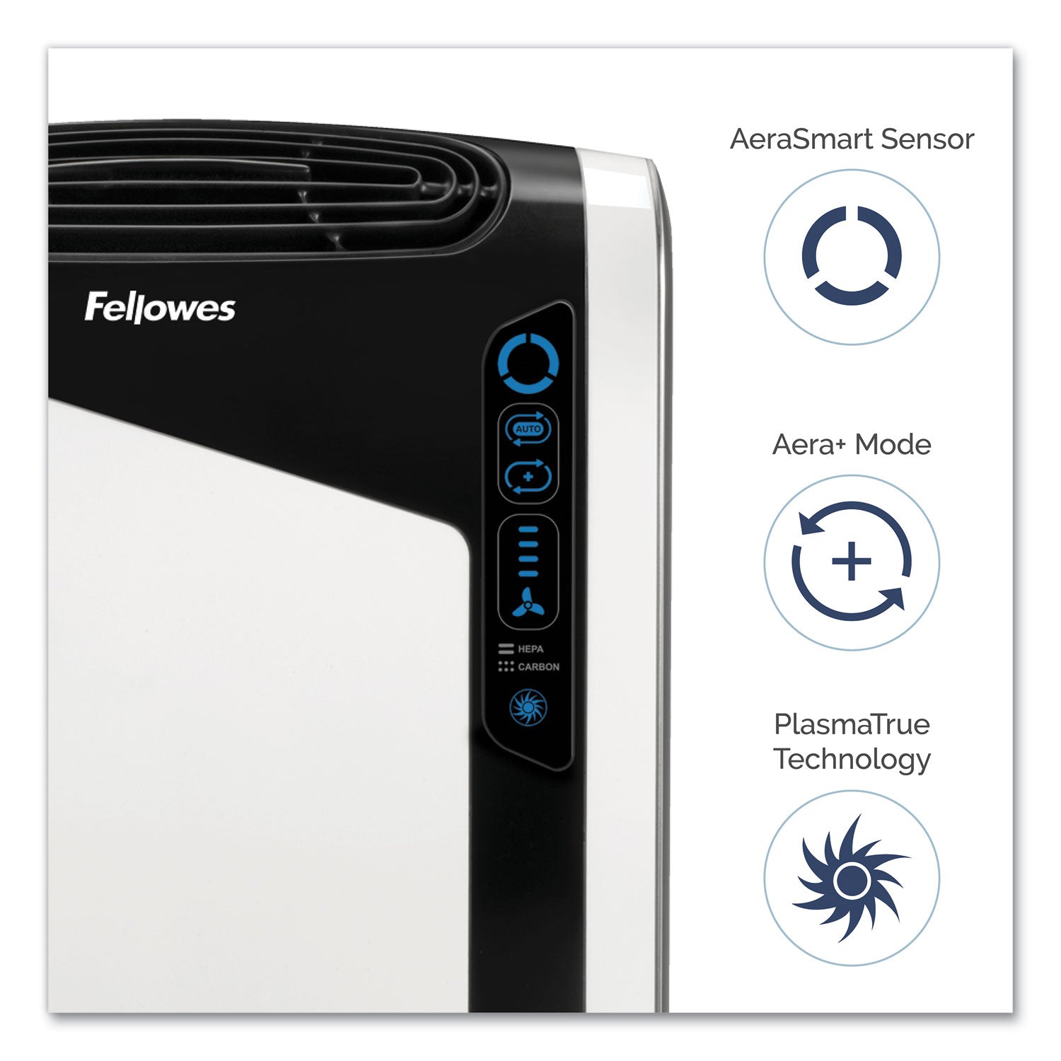 Fellowes® AeraMax DX95 Large Room Air Purifier, 600 sq ft Room Capacity, White