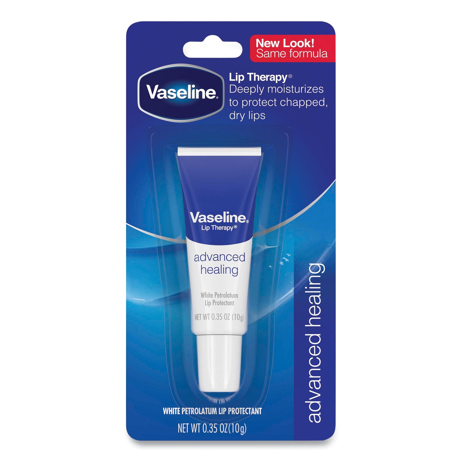 Vaseline® Lip Therapy Advanced Lip Balm, Original, 0.35 oz Tube, 72/Carton