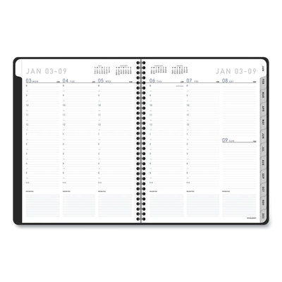 AT-A-GLANCE Contemporary Lite Weekly/Monthly Planner, 11 x 8.25, Black Simulated Leather Cover, 12-Month (Jan to Dec): 2024 - Flipcost