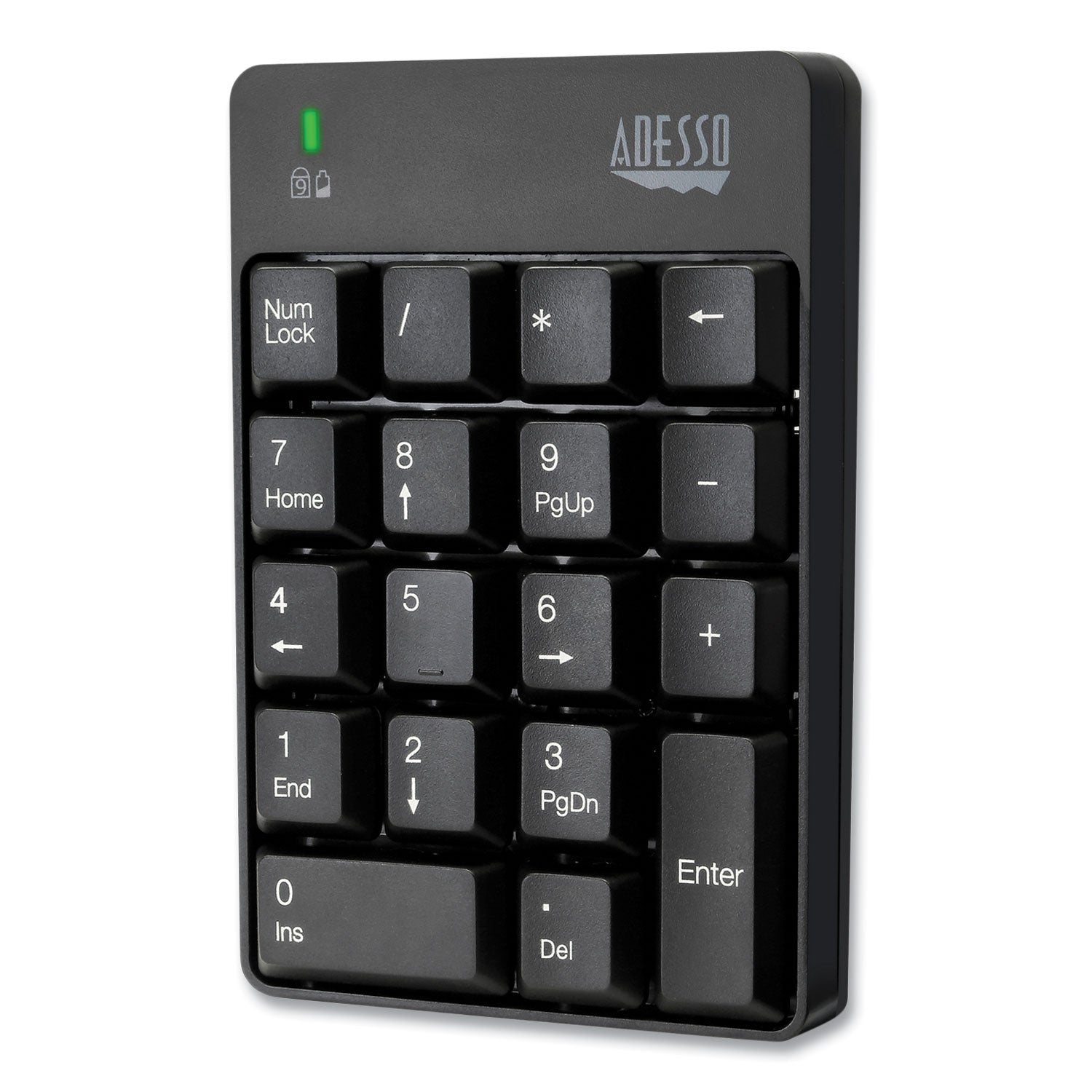 Adesso WKB6010UB Wireless 18-Key Numeric USB Keypad, Black