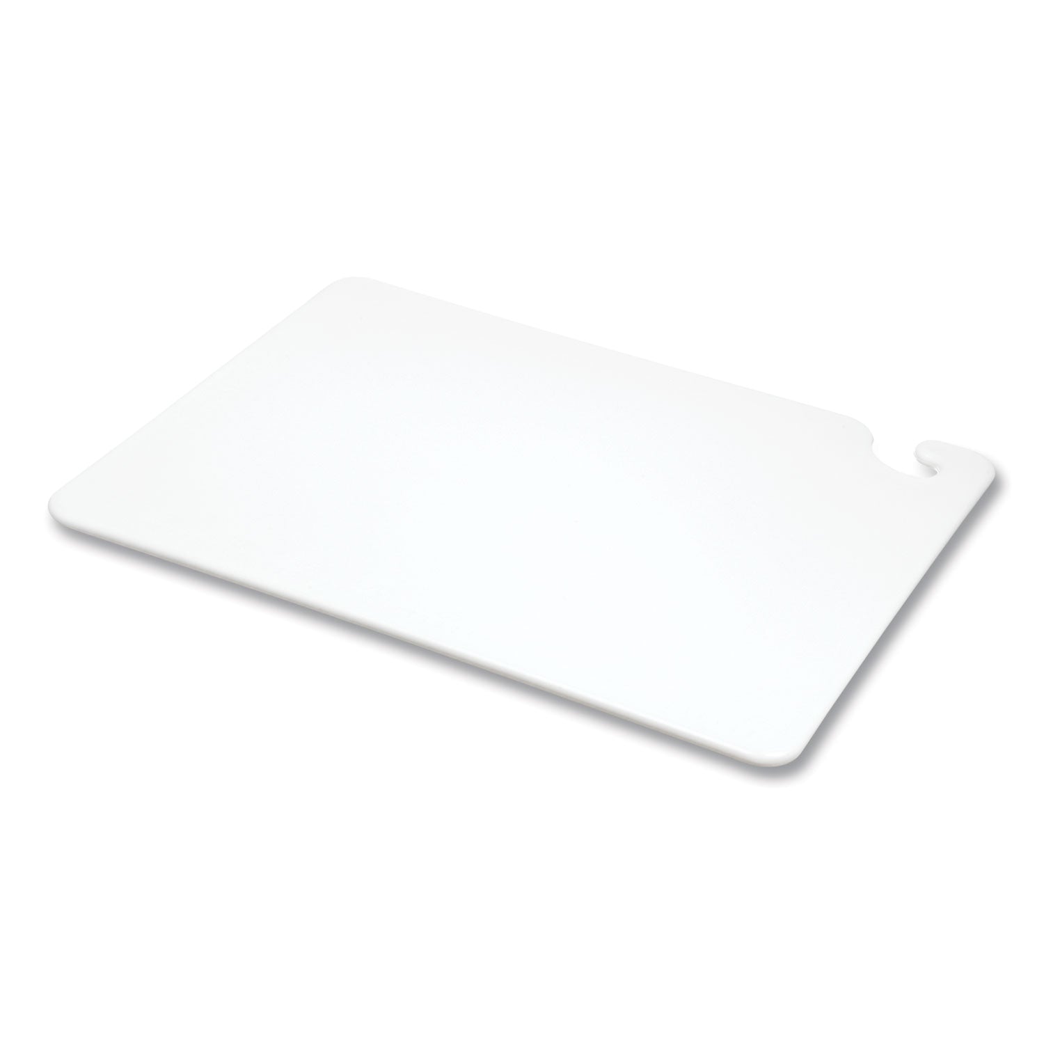 San Jamar® Cut-N-Carry Color Cutting Boards, Plastic, 20 x 15 x 0.5, White