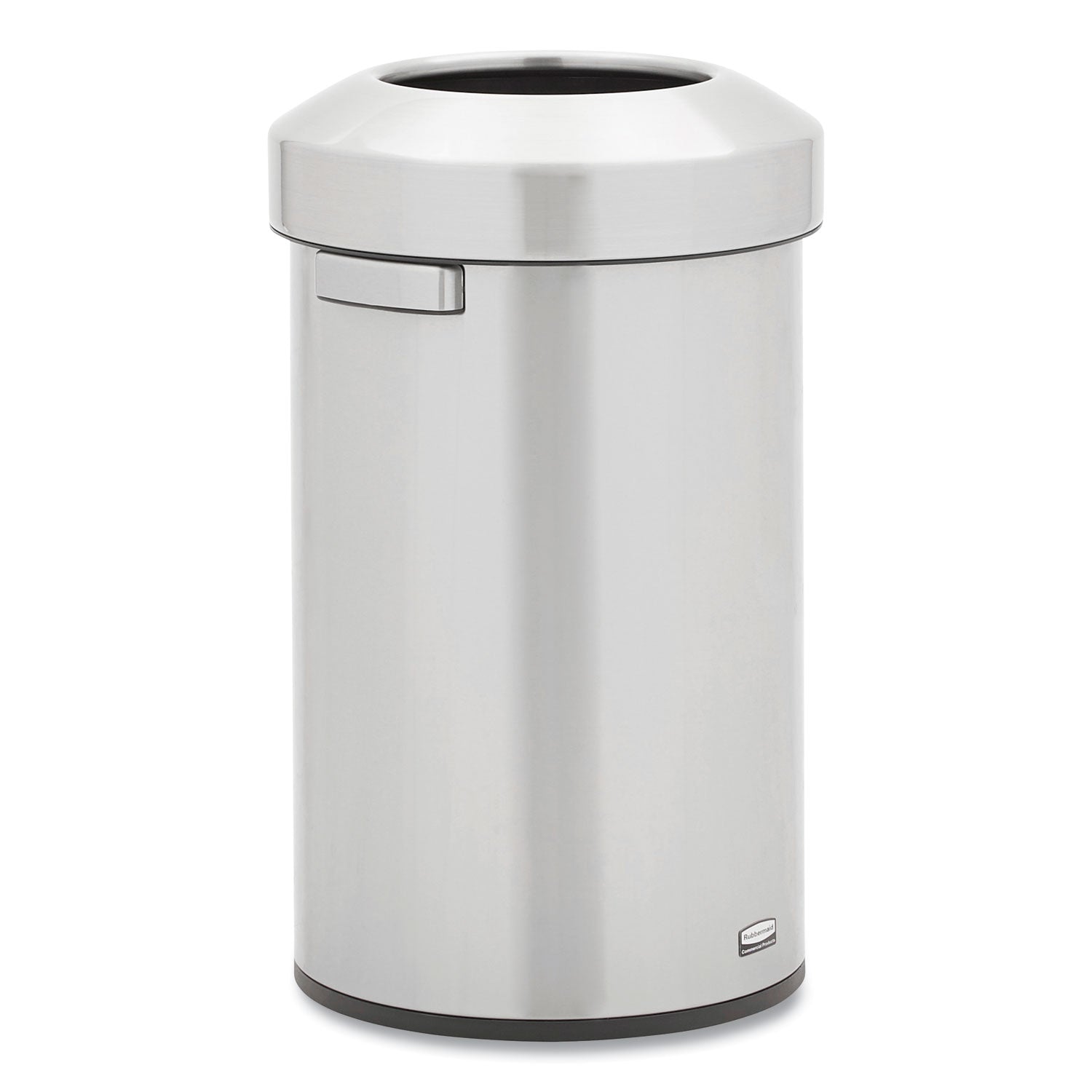 Refine Series Waste Receptacle, 16 gal, Plastic/Stainless Steel