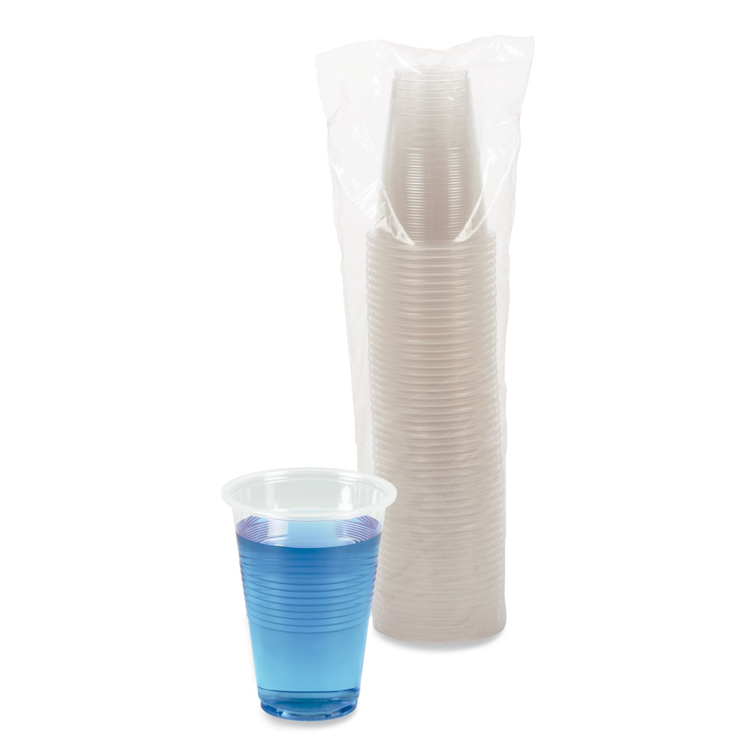 Boardwalk® Translucent Plastic Cold Cups, 16 oz, Polypropylene, 50 Cups/Sleeve, 20 Sleeves/Carton