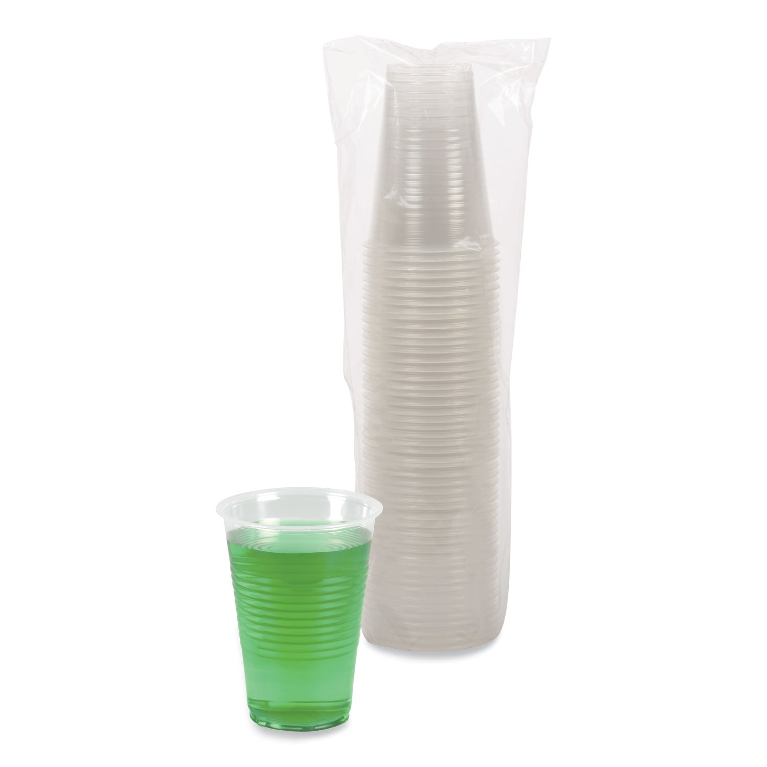 Boardwalk® Translucent Plastic Cold Cups, 14 oz, Polypropylene, 20 Cups/Sleeve, 50 Sleeves/Carton