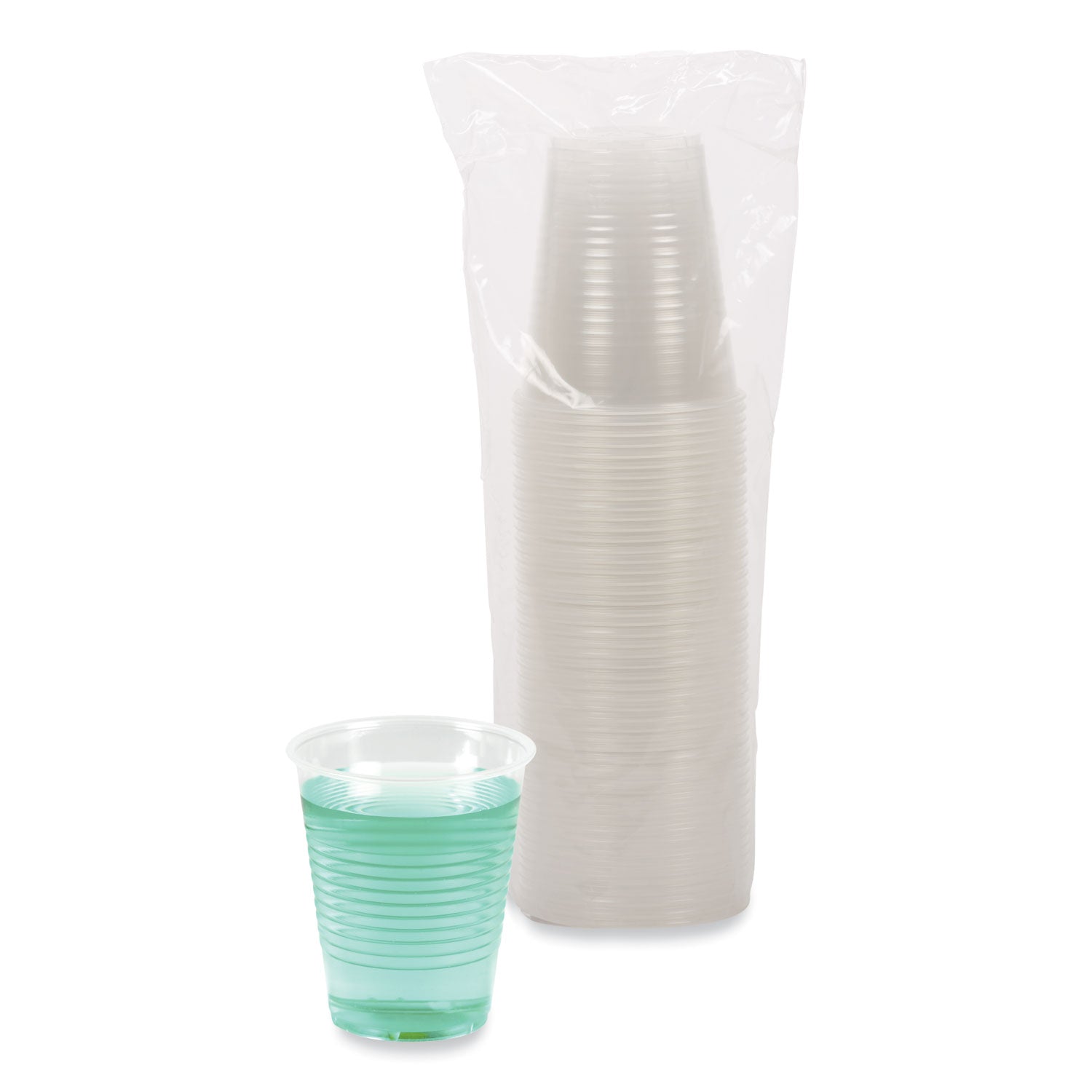 Boardwalk® Translucent Plastic Cold Cups, 12 oz, Polypropylene, 50 Cups/Sleeve, 20 Sleeves/Carton