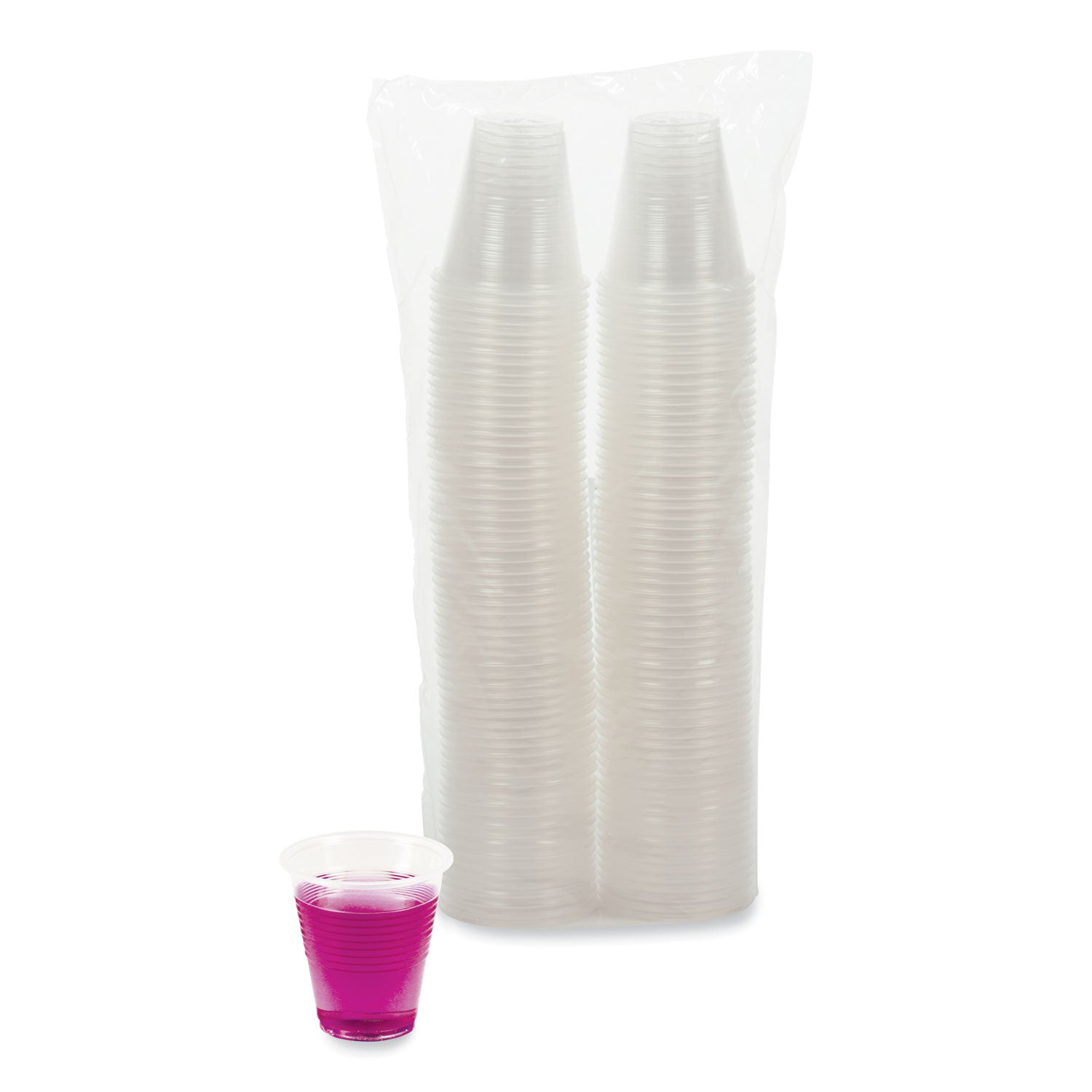 Boardwalk® Translucent Plastic Cold Cups, 3 oz, Polypropylene, 125/Pack