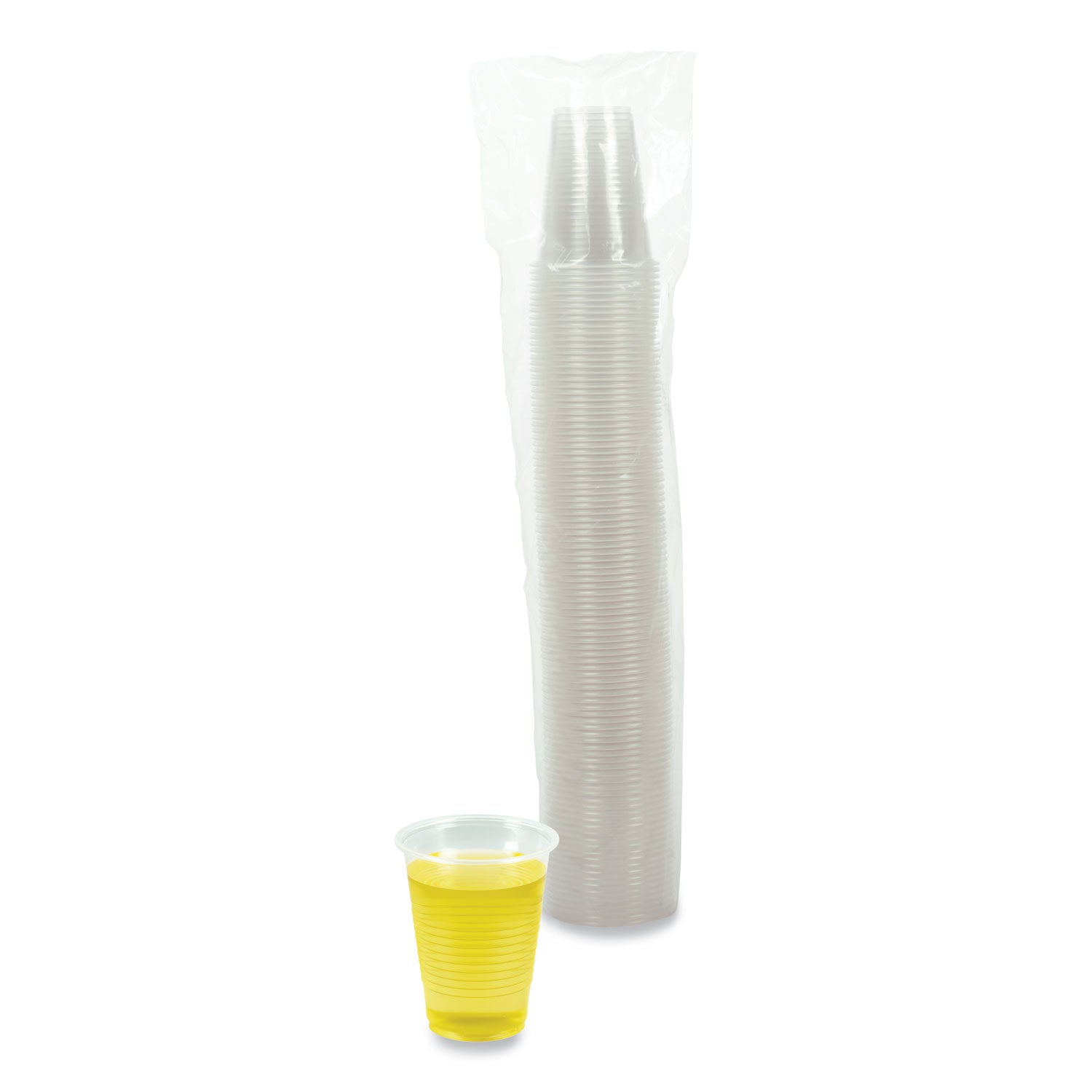 Boardwalk® Translucent Plastic Cold Cups, 7 oz, Polypropylene, 100/Pack