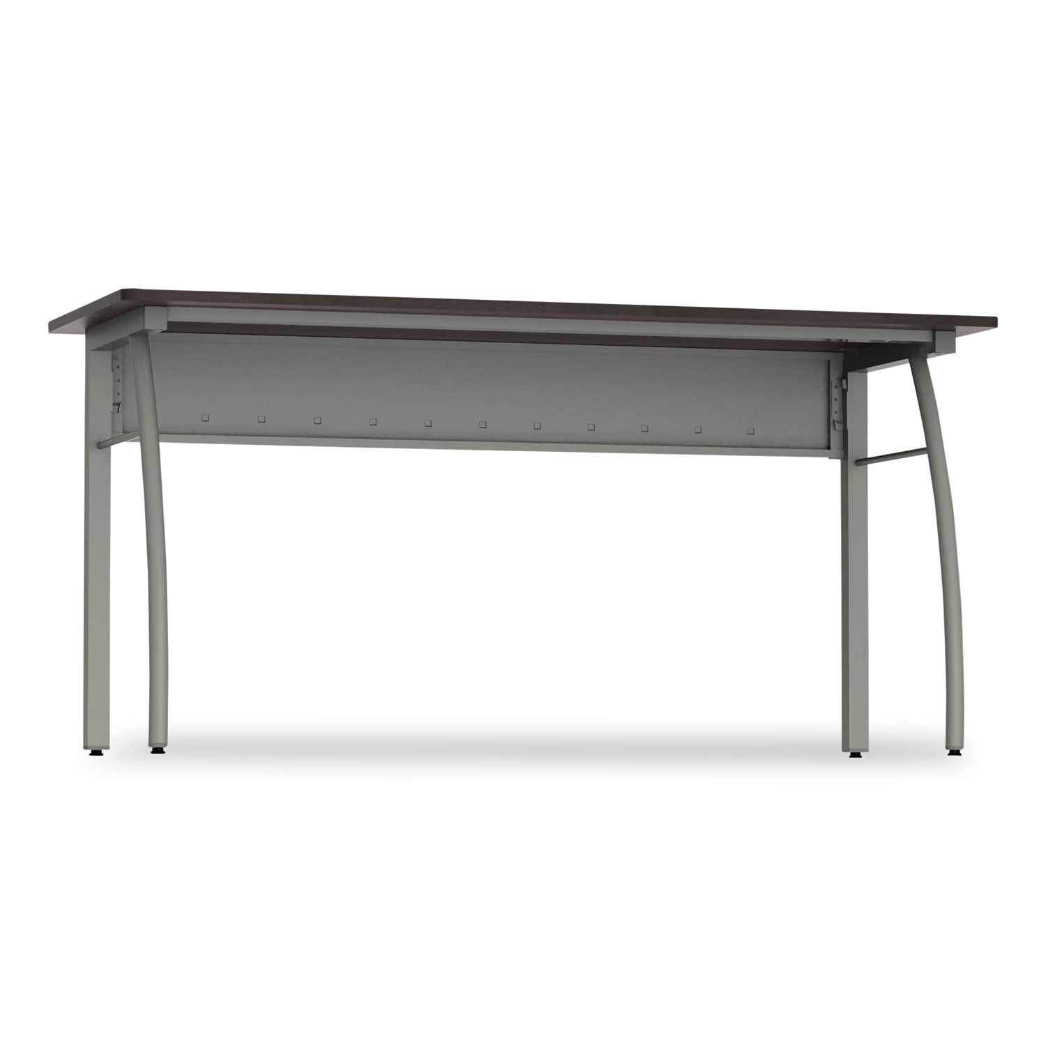 Linea Italia® Trento Line Rectangular Desk, 59.13" x 23.63" x 29.5", Mocha