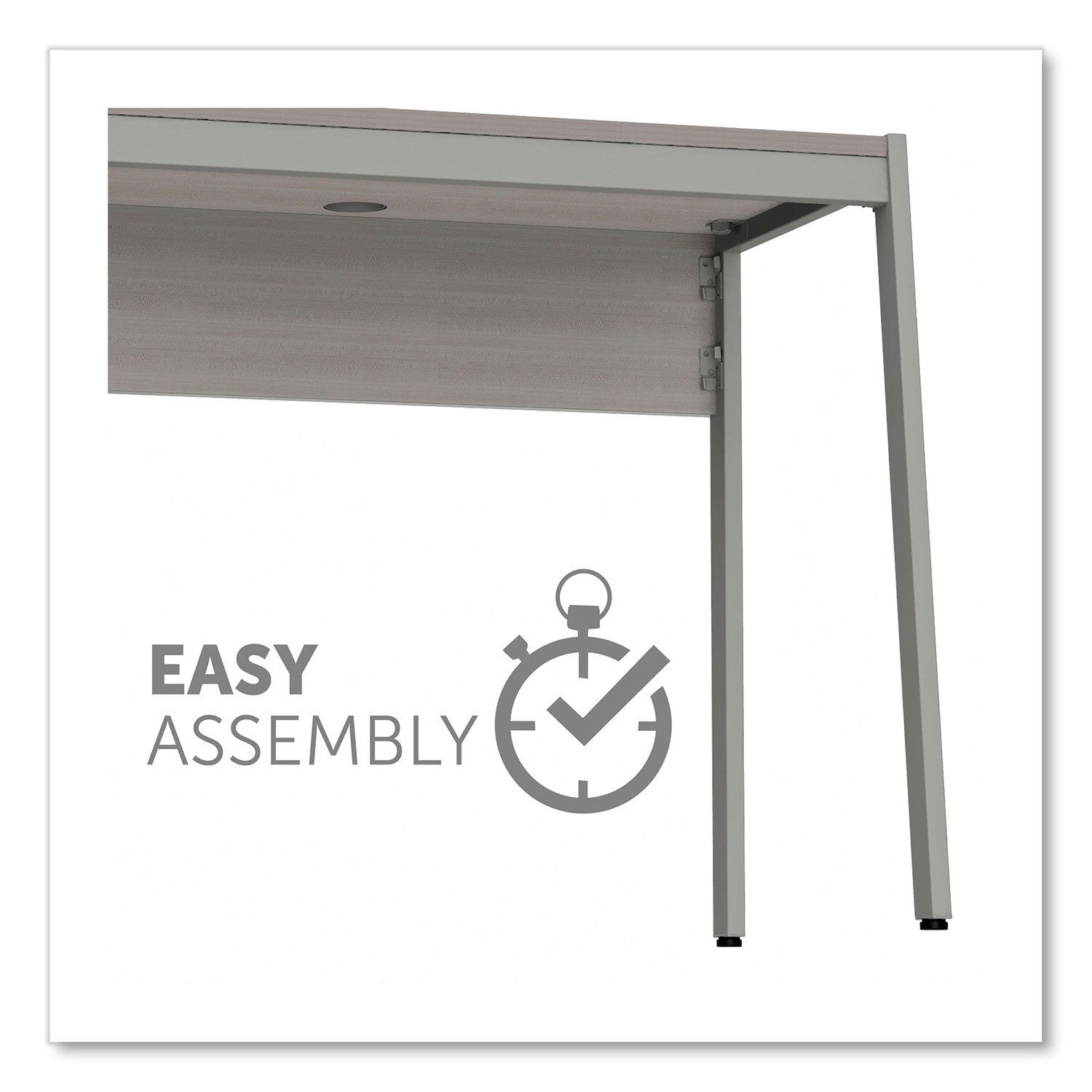 Linea Italia® Klin Desk, 33" x 19" x 29.5", Ash