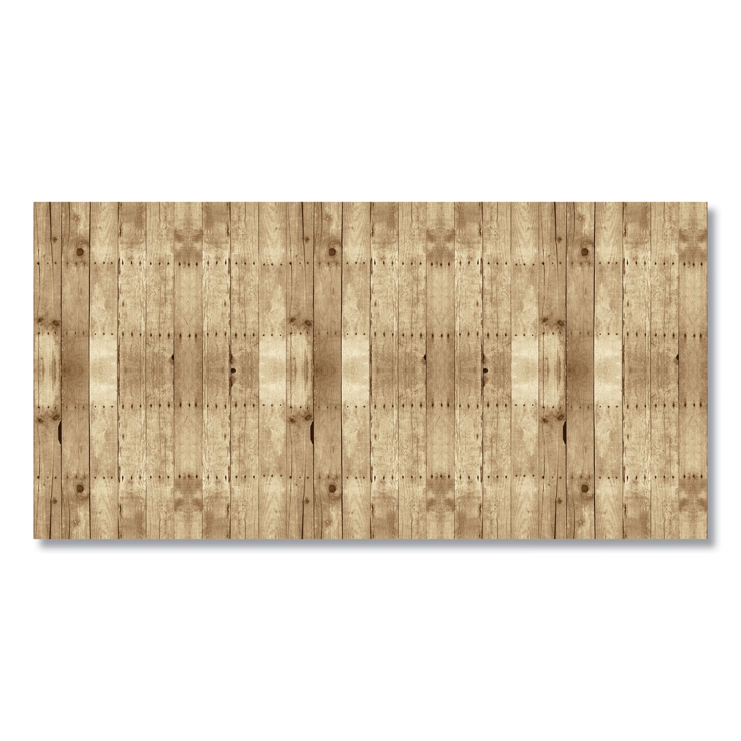 Bordette Designs, 48" x 50 ft Roll, Weathered Wood, Brown/White