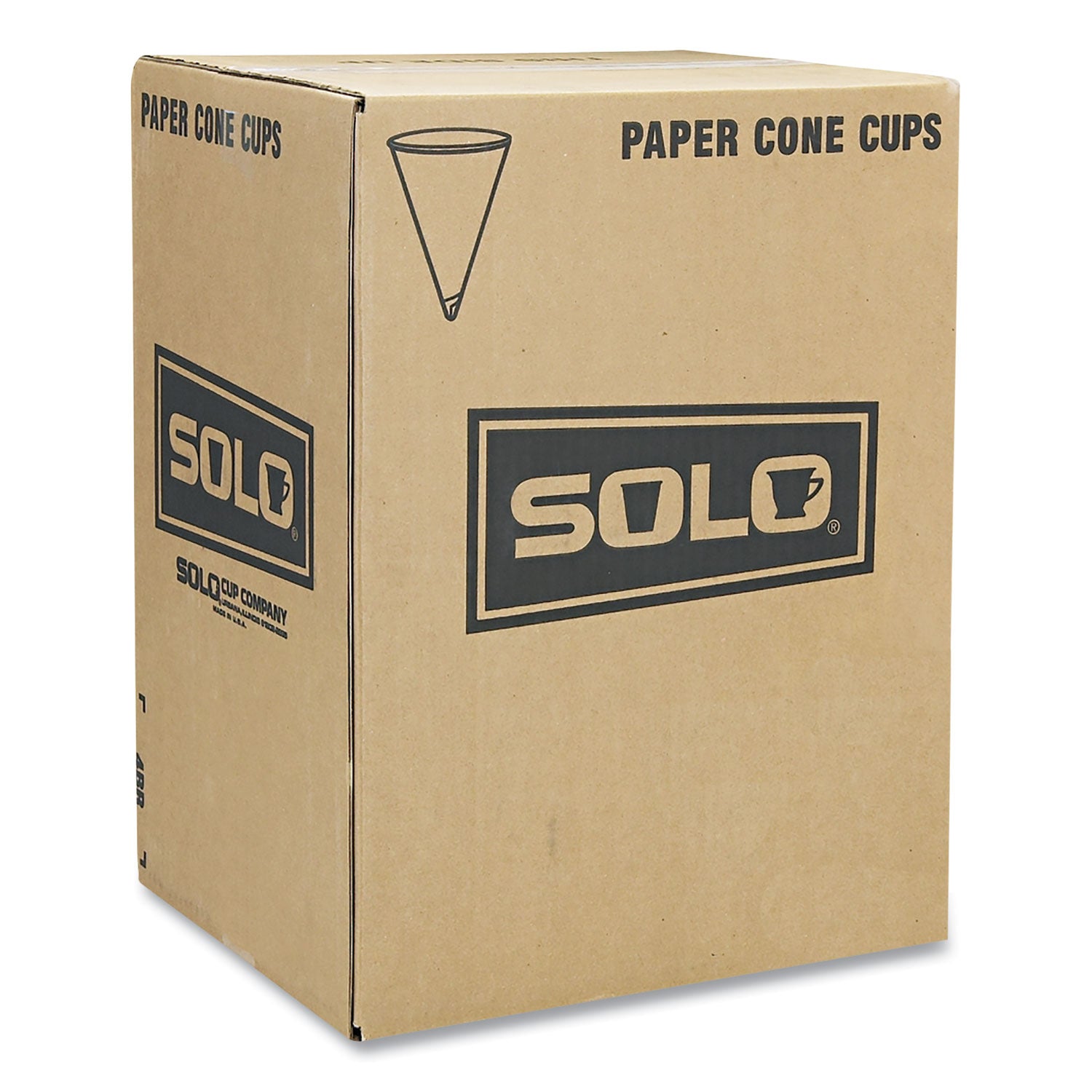 SOLO® Cone Water Cups, ProPlanet Seal, Cold, Paper, 4 oz, White, 200/Bag, 25 Bags/Carton