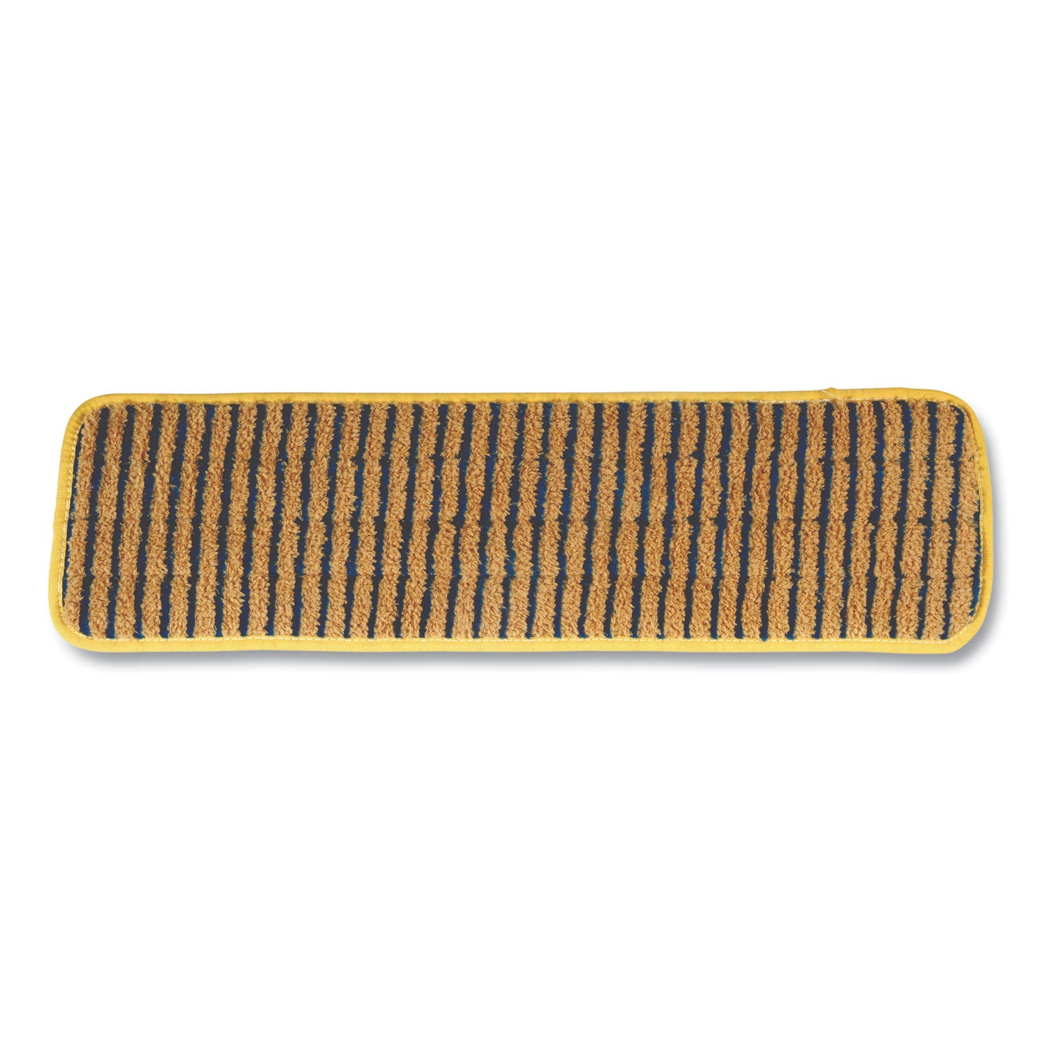 Rubbermaid® Commercial Microfiber Scrubber Pad, Vertical Polyprolene Stripes, 18", Yellow, 6/Carton