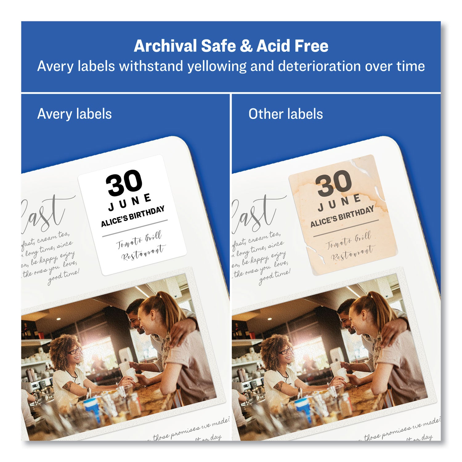 Avery® Oval Print-to-the-Edge Labels, 1.5 x 2.5, White, 18/Sheet, 15 Sheets/Pack