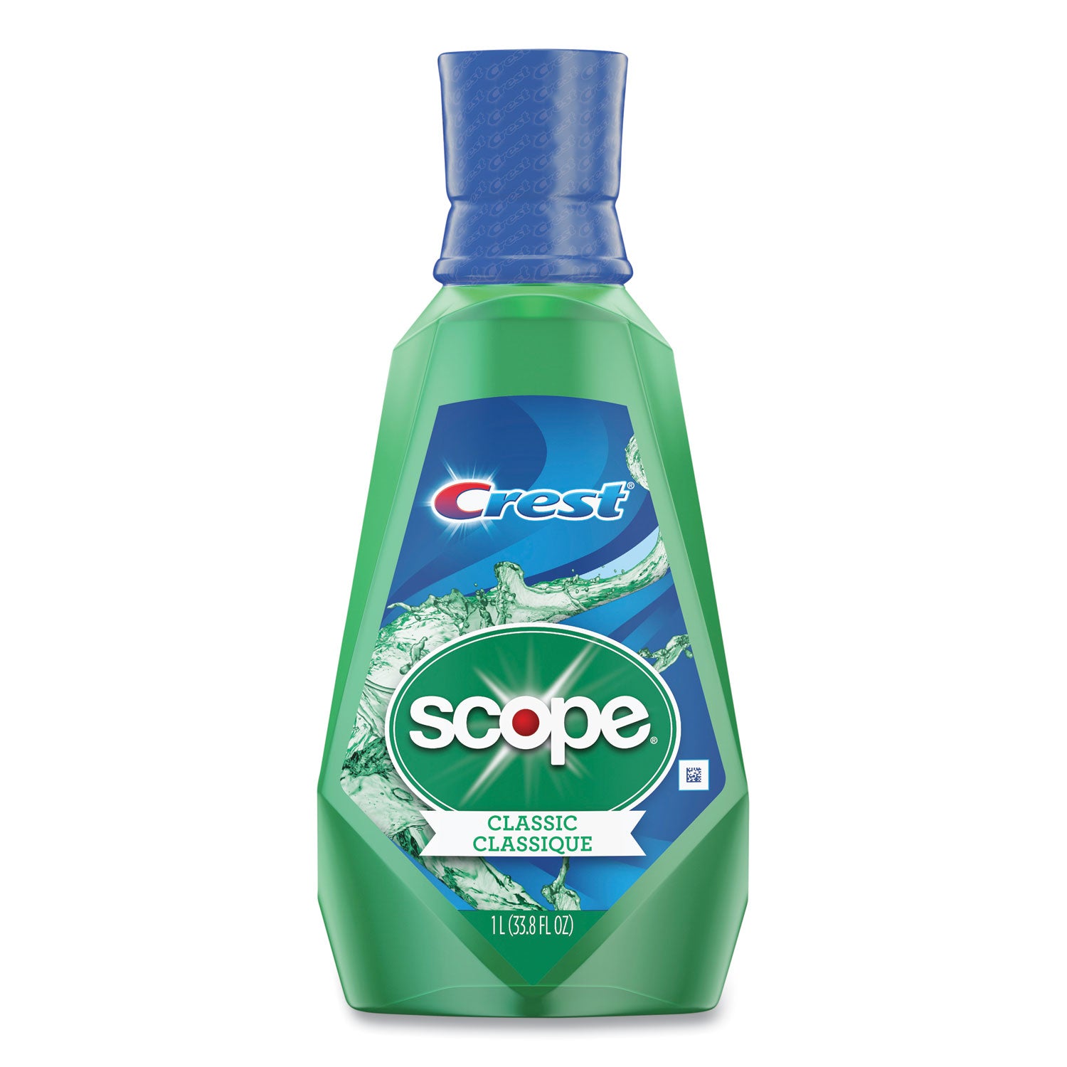 + Scope Mouth Rinse, Classic Mint, 1 L Bottle, 6/Carton