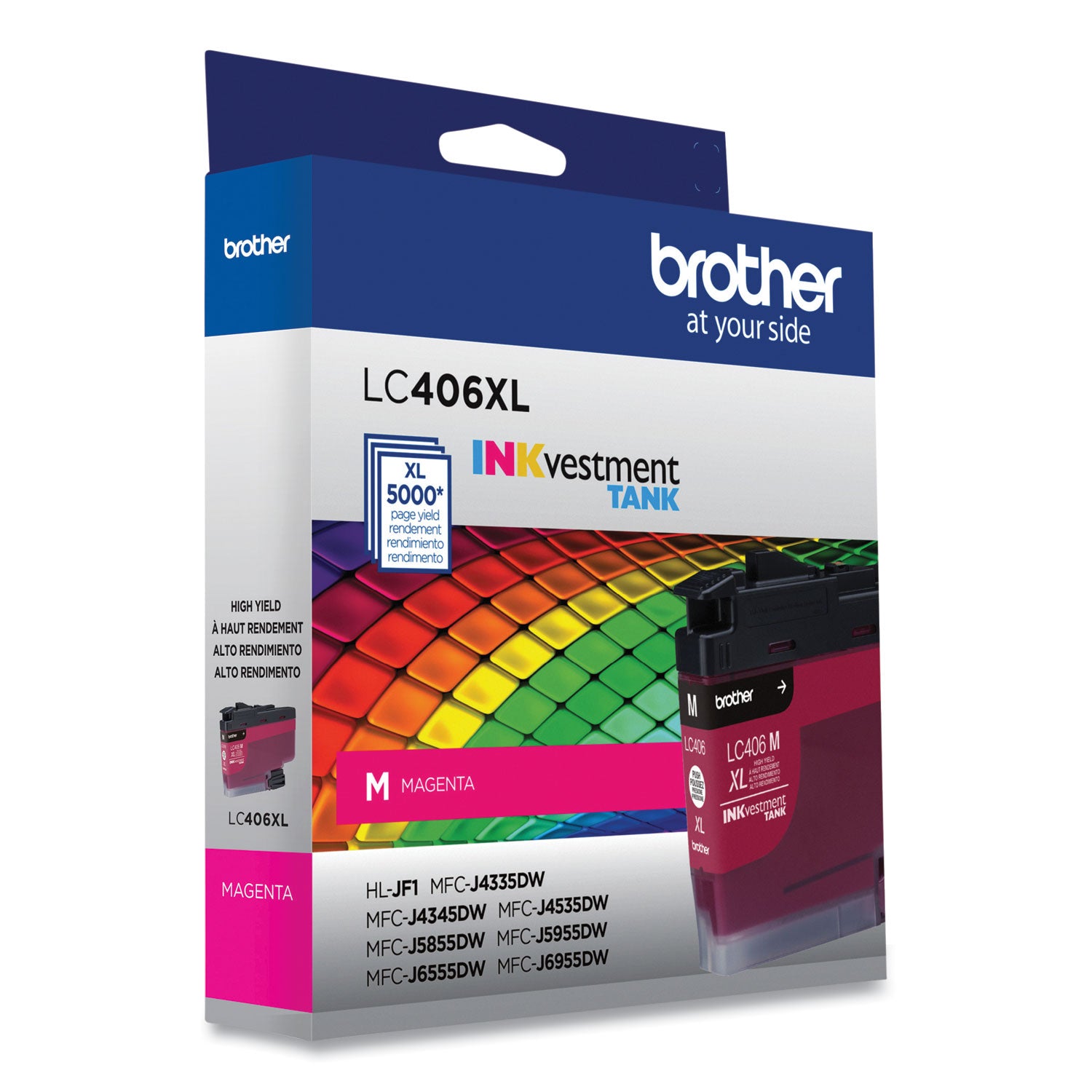 Brother LC406XLMS INKvestment High-Yield Ink, 5,000 Page-Yield, Magenta