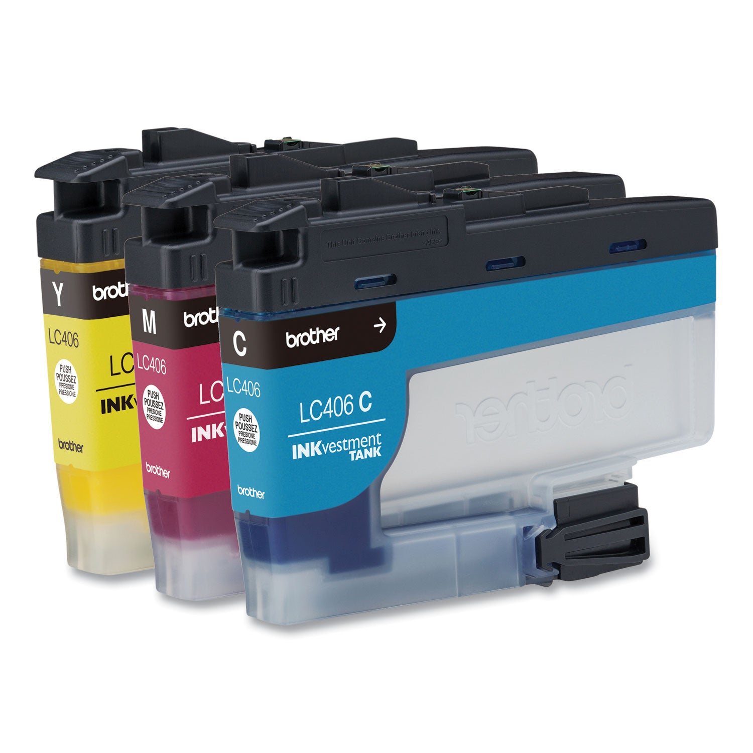 Brother LC4063PK INKvestment Ink, 1,500 Page-Yield, Cyan/Magenta/Yellow, 3 Pack