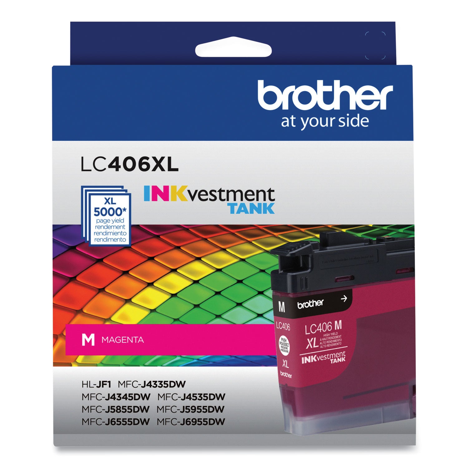 LC406XLMS INKvestment High-Yield Ink, 5,000 Page-Yield, Magenta