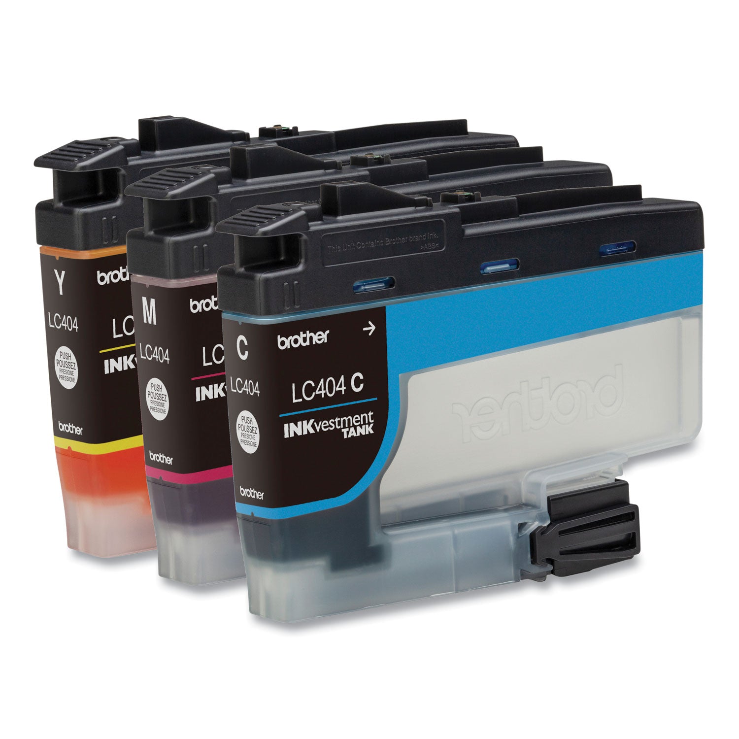 Brother LC4043PK INKvestment Ink, 750 Page-Yield, Cyan/Magenta/Yellow, 3/Pack