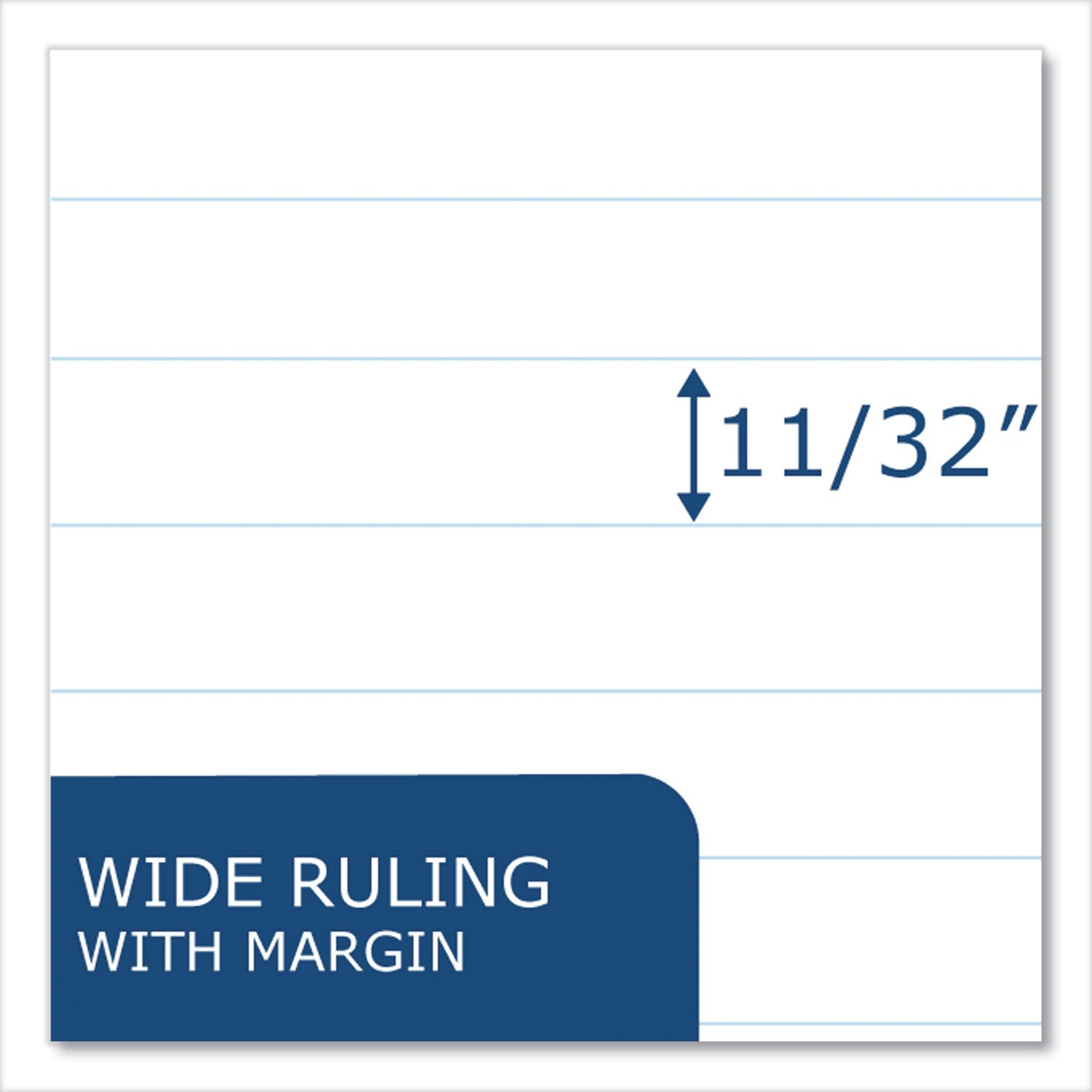 Roaring Spring® Notebook Filler Paper, 3-Hole, 8 x 10.5, Wide/Legal Rule, 300/Pack