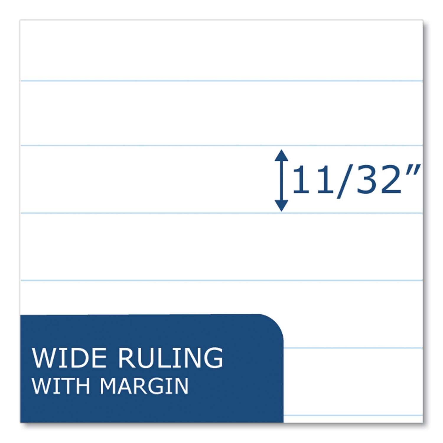 Roaring Spring® Notebook Filler Paper, 3-Hole, 8 x 10.5, Wide/Legal Rule, 200/Pack