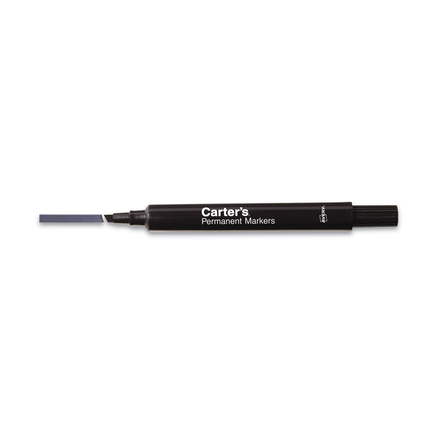 Carter's™ Large Desk Style Permanent Marker, Broad Chisel Tip, Black, Dozen