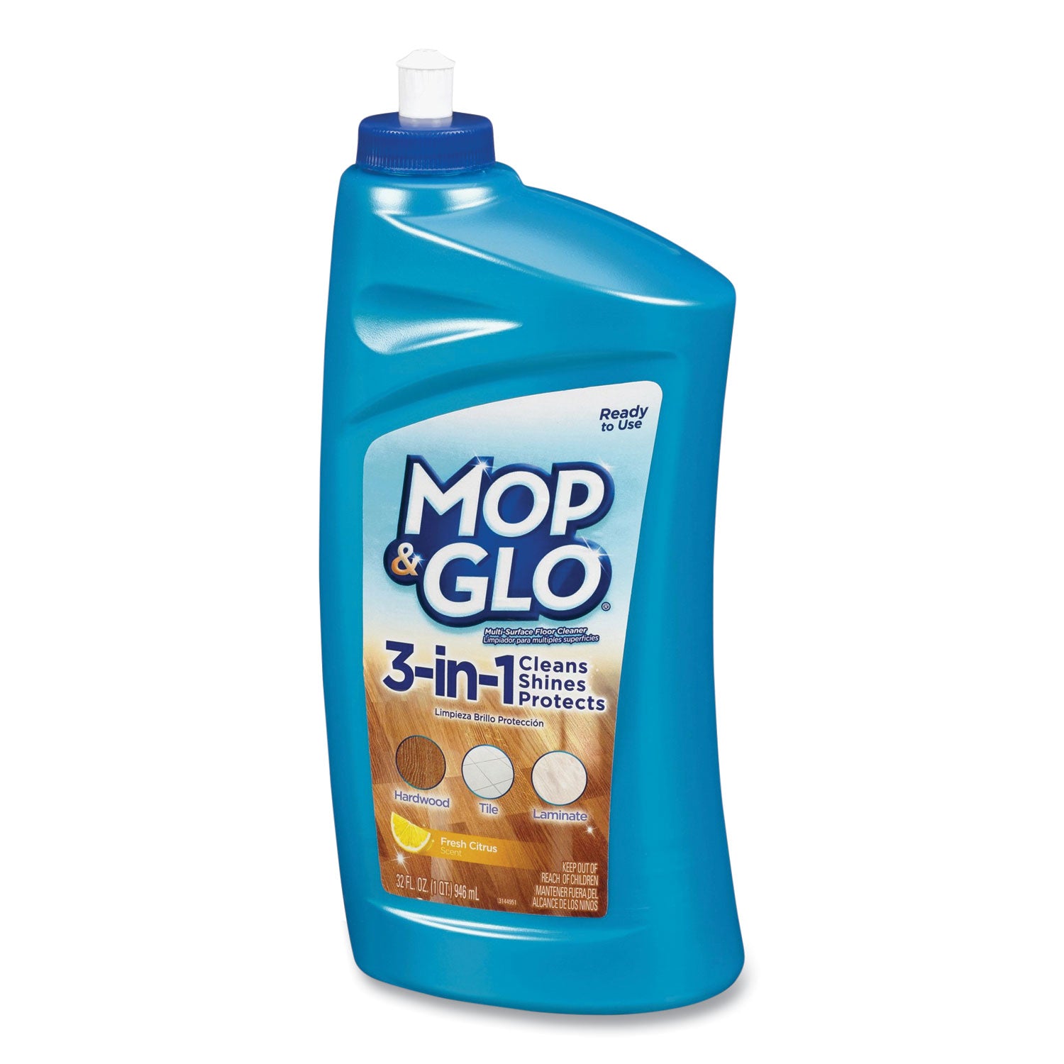 MOP & GLO® Triple Action Floor Cleaner, Fresh Citrus Scent, 32 oz Bottle