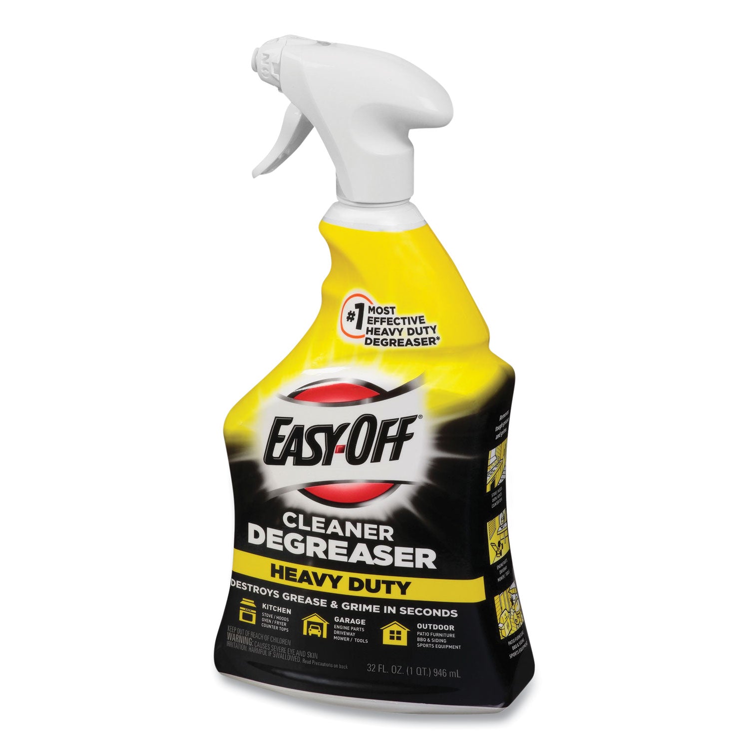 EASY-OFF® Heavy Duty Cleaner Degreaser, 32 oz Spray Bottle