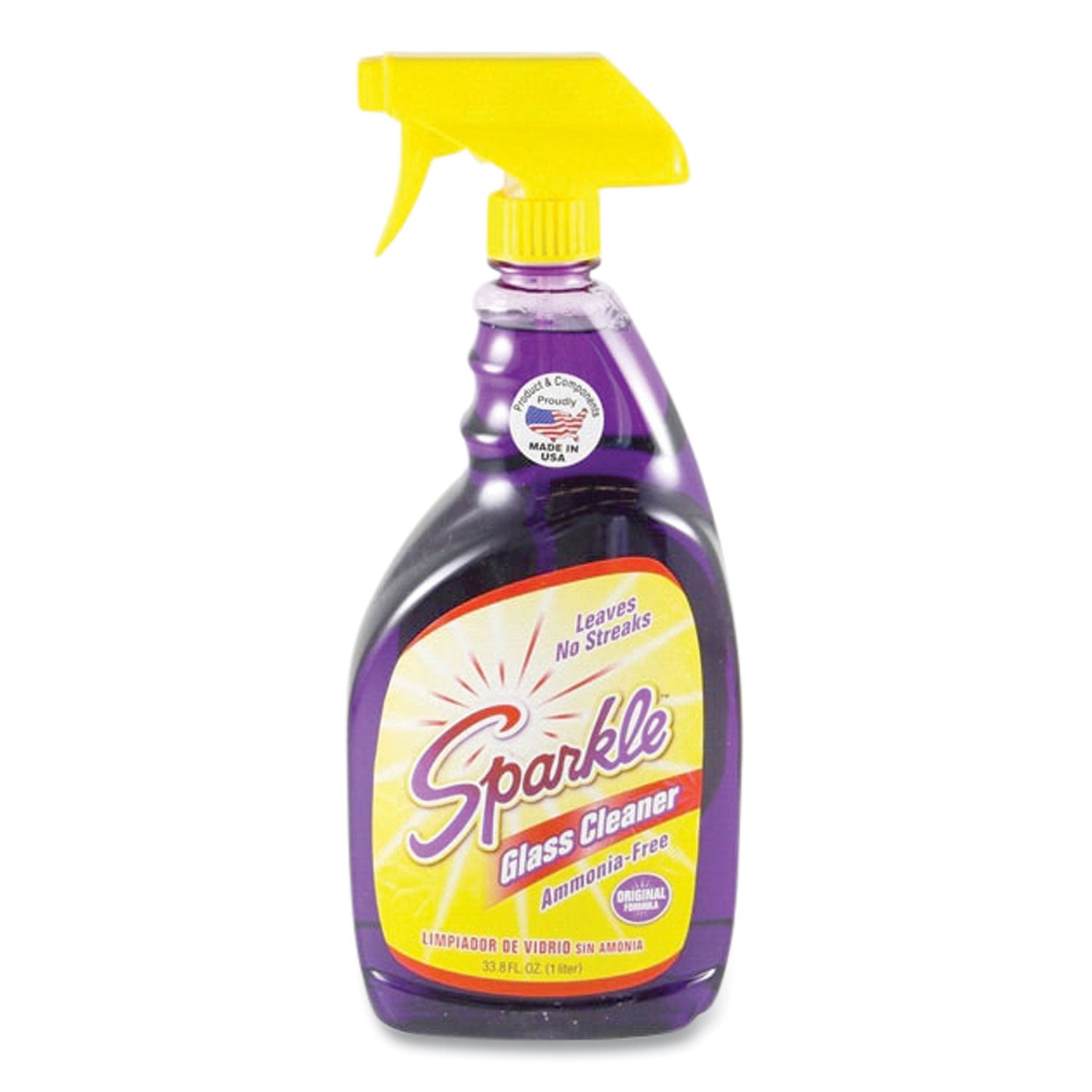 Glass Cleaner, 33.8 oz Spray Bottle