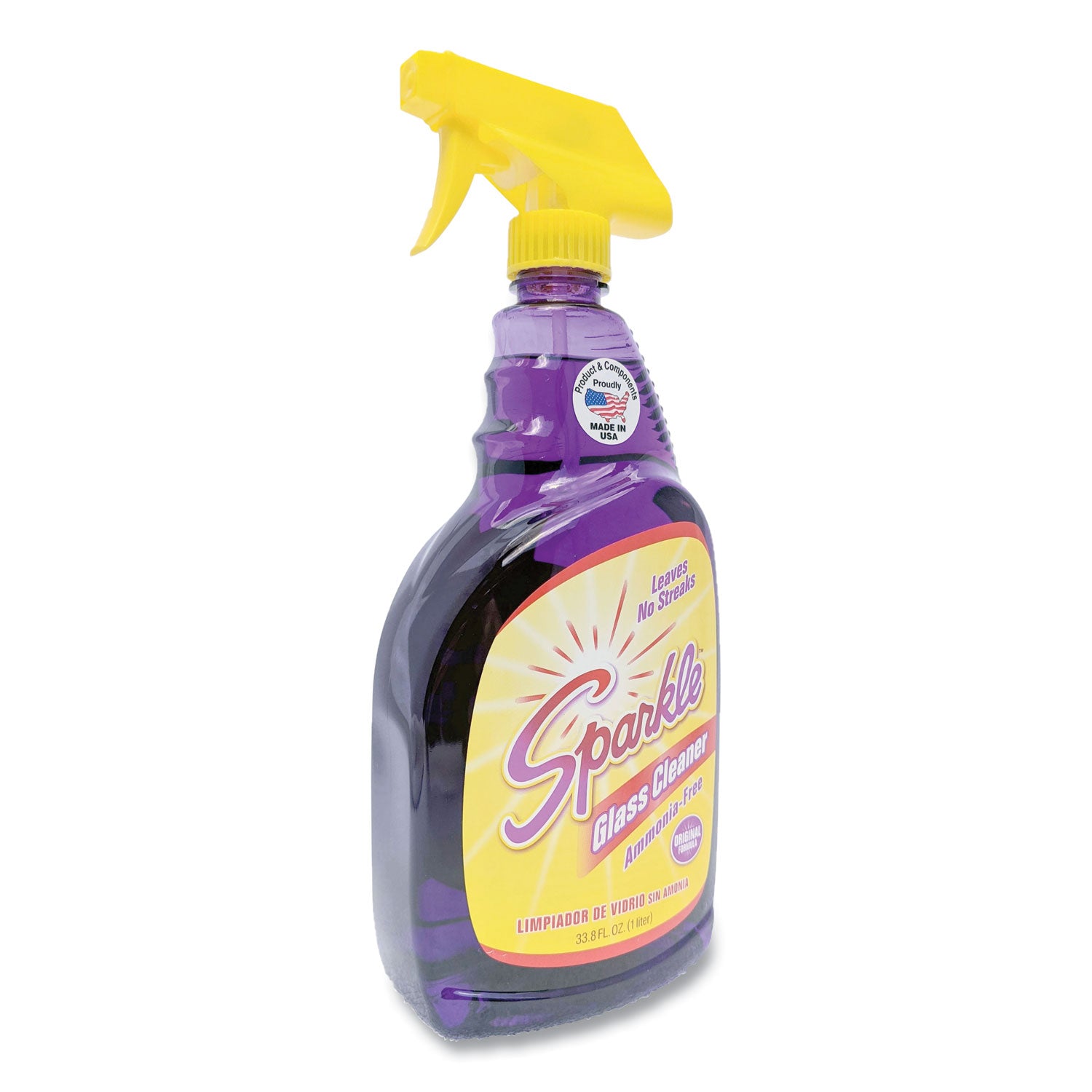 Sparkle Glass Cleaner, 33.8 oz Spray Bottle