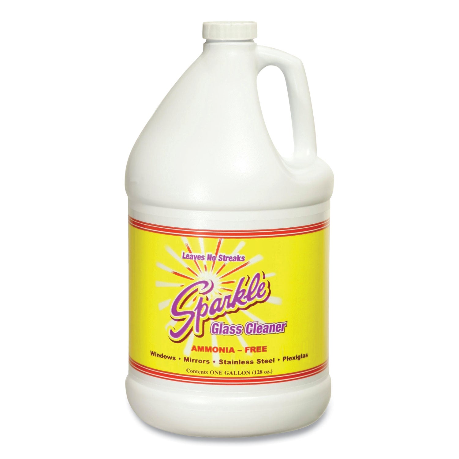 Sparkle Glass Cleaner, 1 gal Bottle Refill, 4/Carton