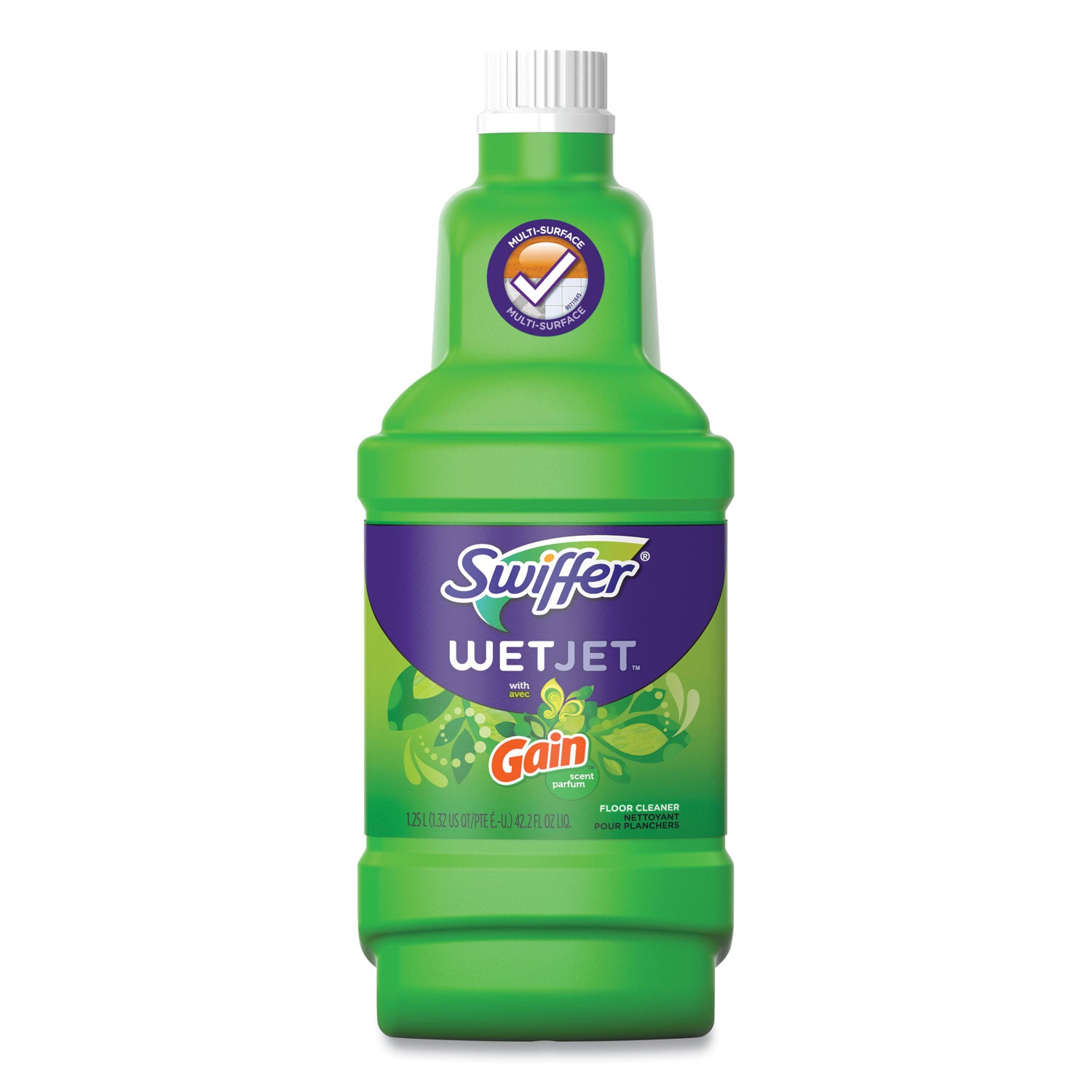 Swiffer® WetJet System Cleaning-Solution Refill, Original Scent, 1.25 L Bottle, 4/Carton