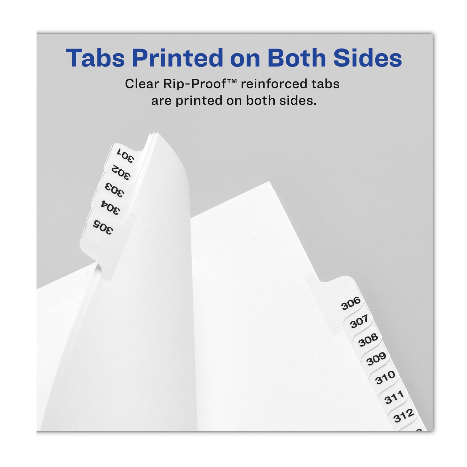 Avery® Preprinted Legal Exhibit Side Tab Index Dividers, Avery Style, 27-Tab, A to Z, 14 x 8.5, White, 1 Set