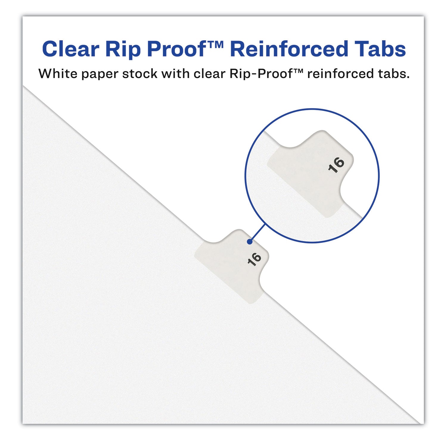 Avery® Preprinted Legal Exhibit Side Tab Index Dividers, Avery Style, 10-Tab, 19, 11 x 8.5, White, 25/Pack, (1019)