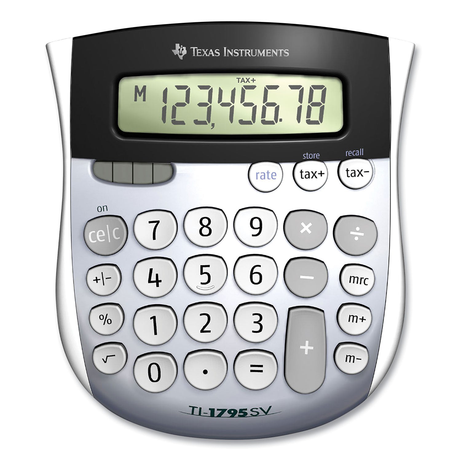 Texas Instruments TI-1795SV Minidesk Calculator, 8-Digit LCD