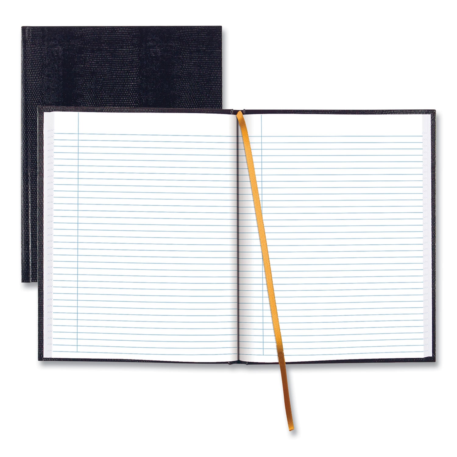 Blueline® Executive Notebook with Ribbon Bookmark, 1-Subject, Medium/College Rule, Blue Cover, (75) 11 x 8.5 Sheets